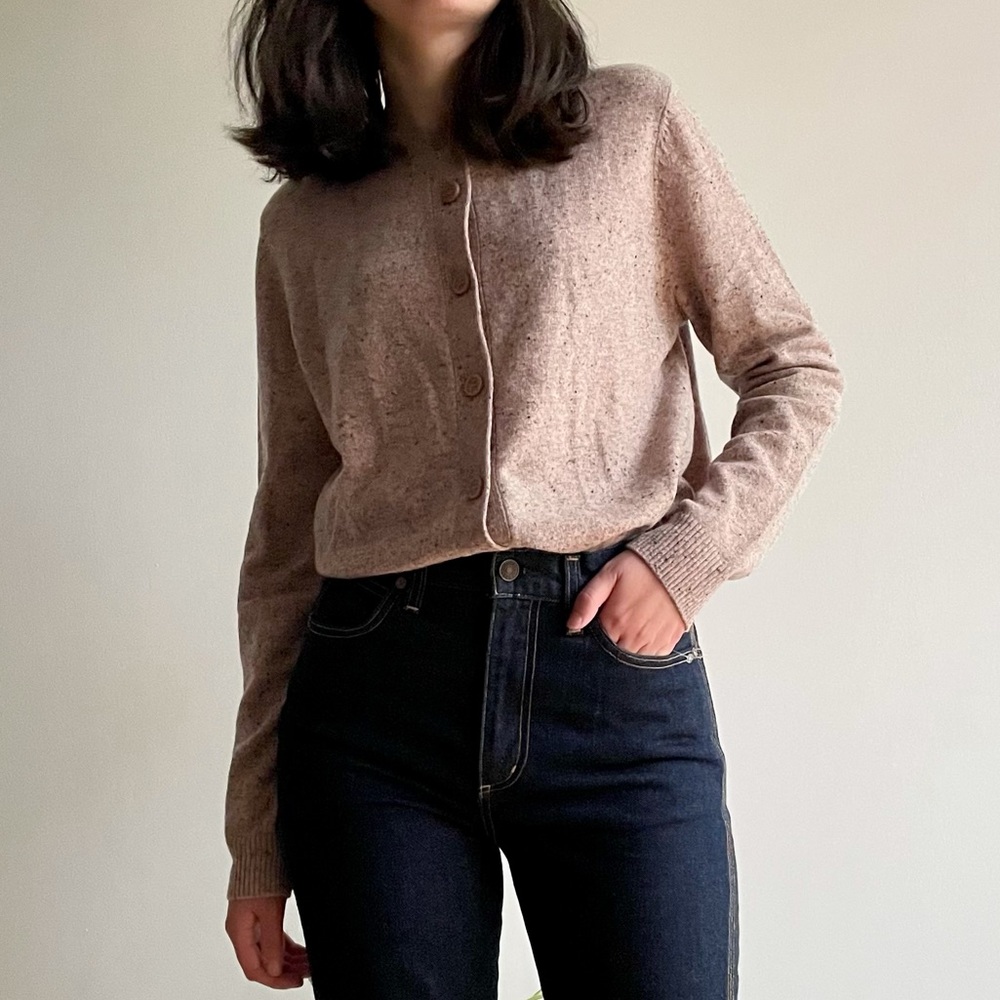 COS LAMBSWOOL CARDIGAN - S